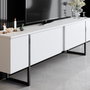 Hanah Home Soporte de TV Luxe Blanco y Negro
